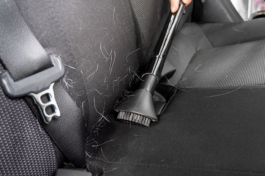 odkurzacz usuwający sierść z tapicerki auta