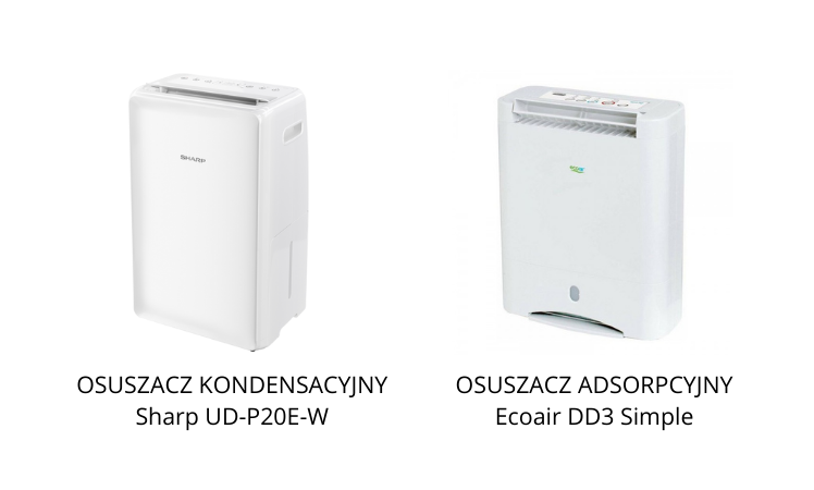 Rodzaje osuszaczy: kondensacyjny i adsorpcyjny