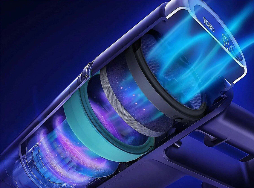 etapy filtracji w odkurzaczu Philips 3000 XC3031/01