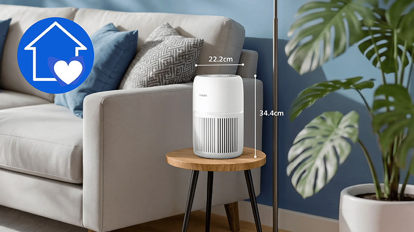 wymiary oczyszczacza powietrza Philips AC0720/10