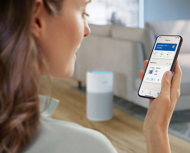 sterowanie oczyszczaczem Philips AC2220/10 przez telefon