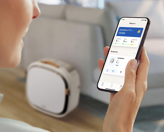 obsługa oczyszczacza Philips AC3360/11 przez telefon