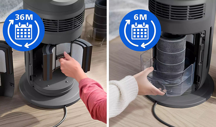 zmiana filtra w Philips AMF970/10 Air Performer