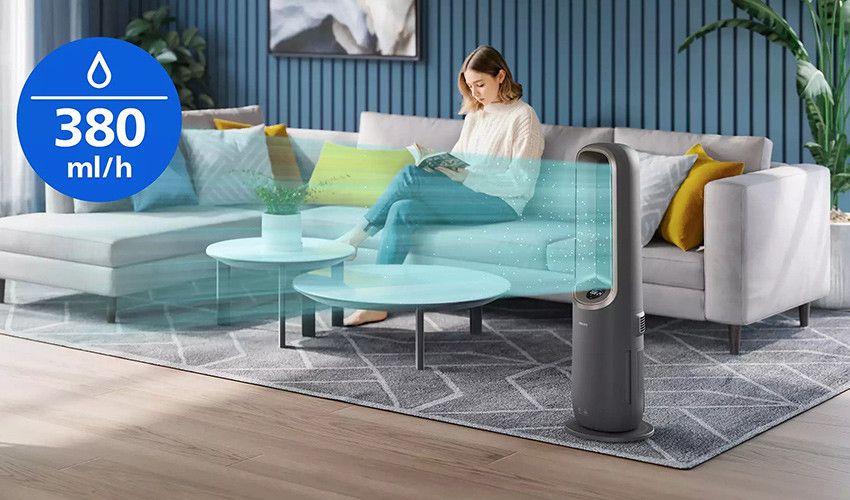 działanie nawilżacza w Philips AMF970/10