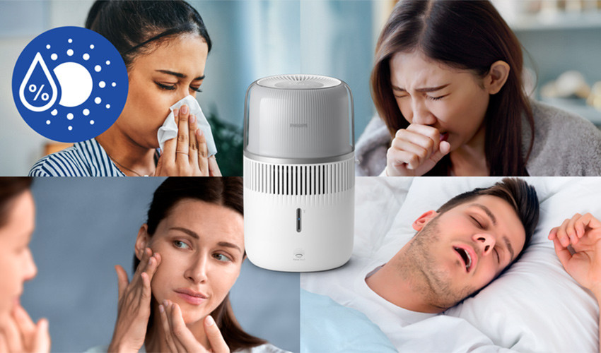 Jak HU5710/00 pomaga zwalczyć skutki suchego powietrza