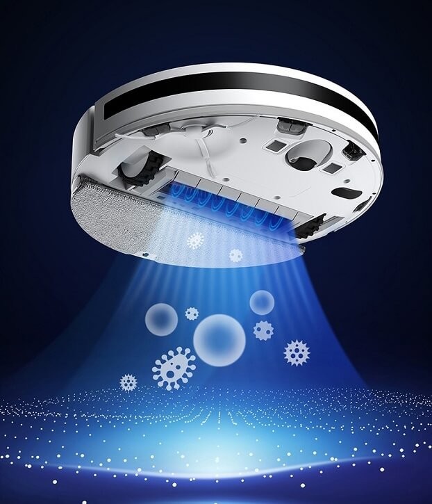 Odkurzacz automatyczny Dreame F9 - moc ssania - wizualizacja