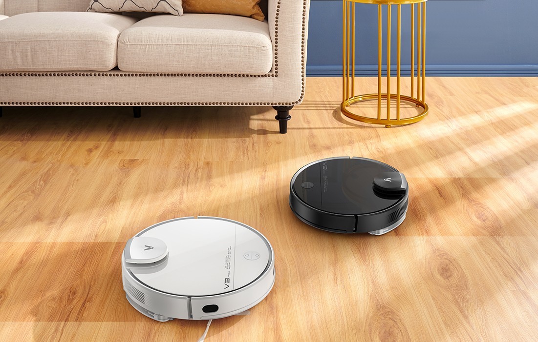 Roboty sprzątające Viomi V3 Max w salonie - aranżacja