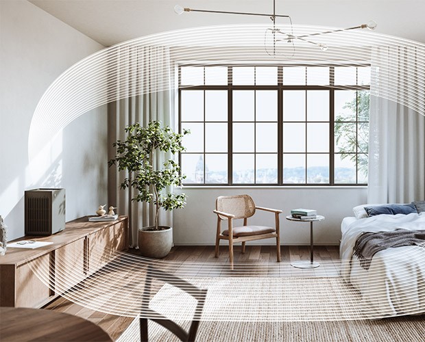 wykorzystanie efektu Coandy przez Sharp FP-S40EU-T