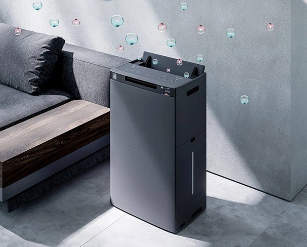 Emisja jonów przez oczyszczacz Sharp KI-TX75EU-H