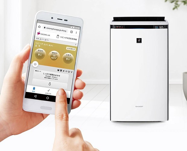 Sterowanie oczyszczaczem Sharp KI-TX75EU-W przez telefon