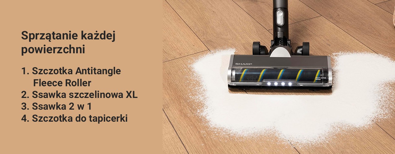 Akcesoria w zestawie z odkurzaczem Sharp SA-VP4221BS
