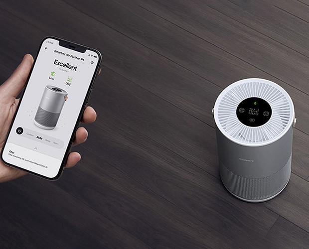 sterowanie oczyszczaczem przez aplikację