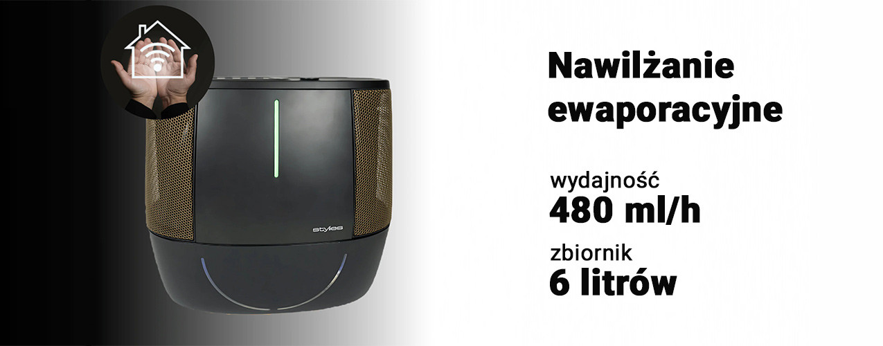 nawilżanie ewaporacyjne w Stylies Antares Pro WiFi