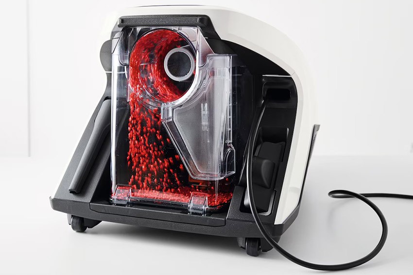 Działanie technologii Vortex w odkurzaczu MIELE