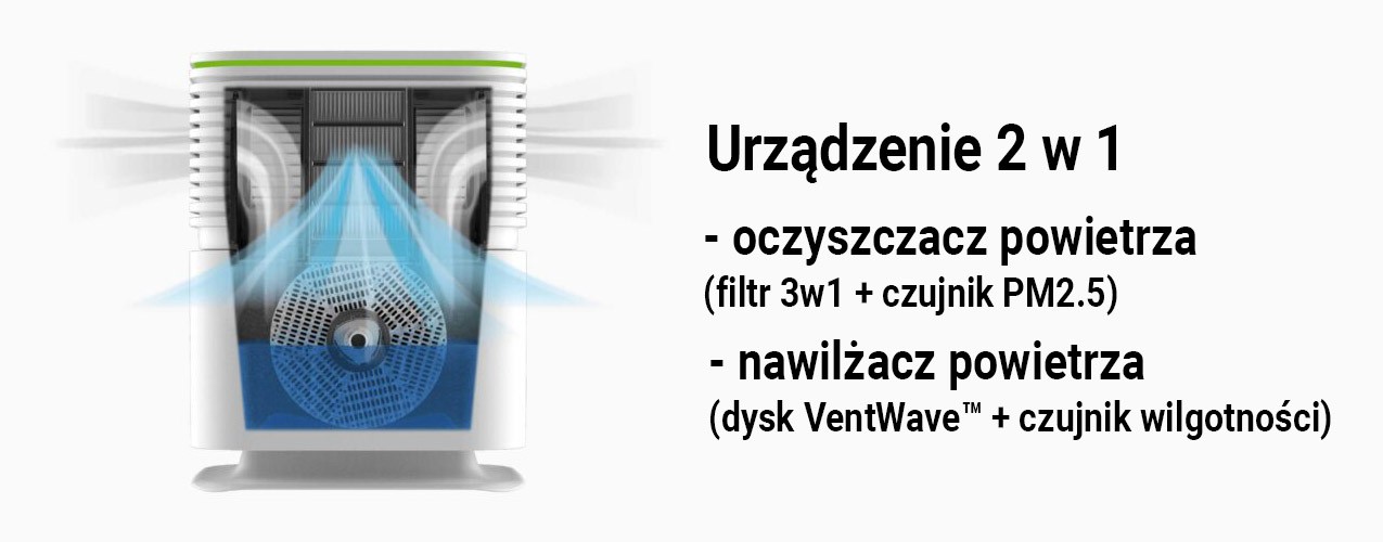 Oczyszczacz i nawilżacz powietrza Venta AW730 AeroStyle Compact White