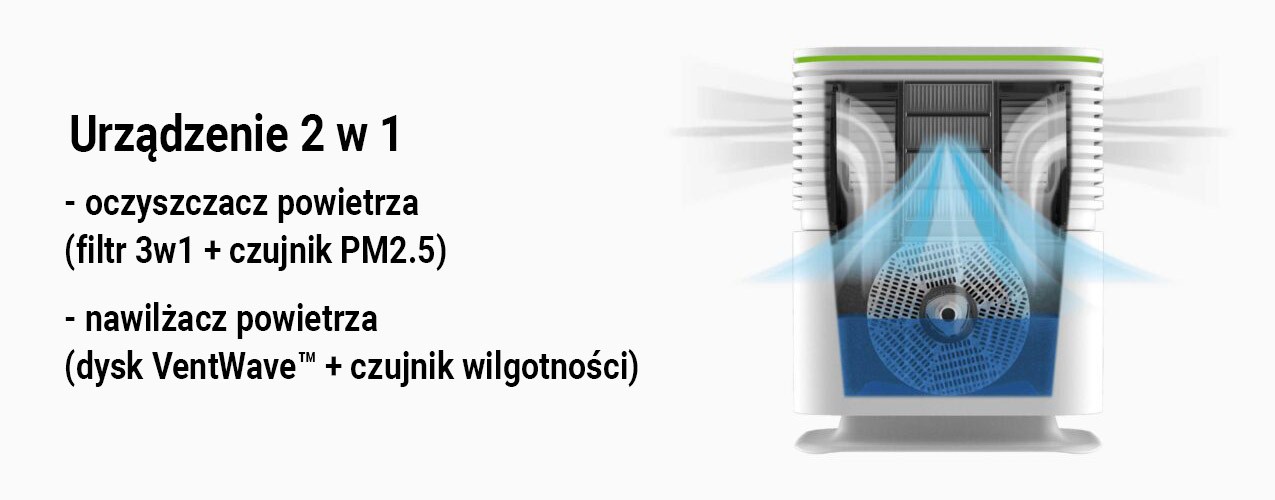 Oczyszczacz i nawilżacz Venta AW735 AeroStyle Compact Black