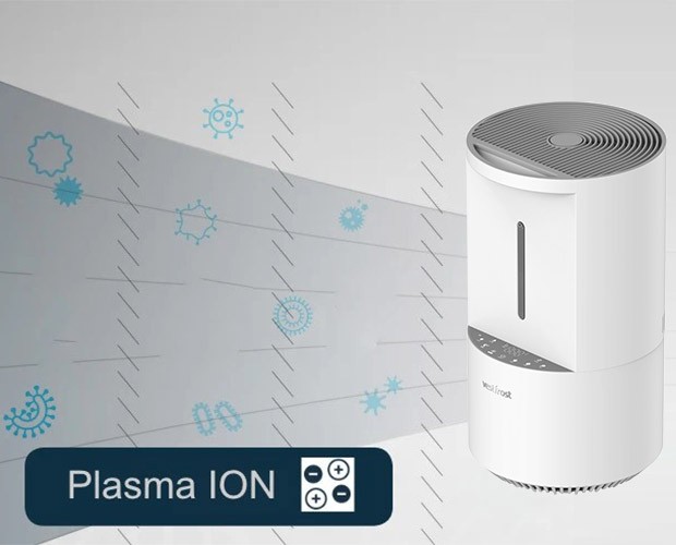 Działanie jonizacji w nawilżaczu Vestfrost VP-H2I40WH