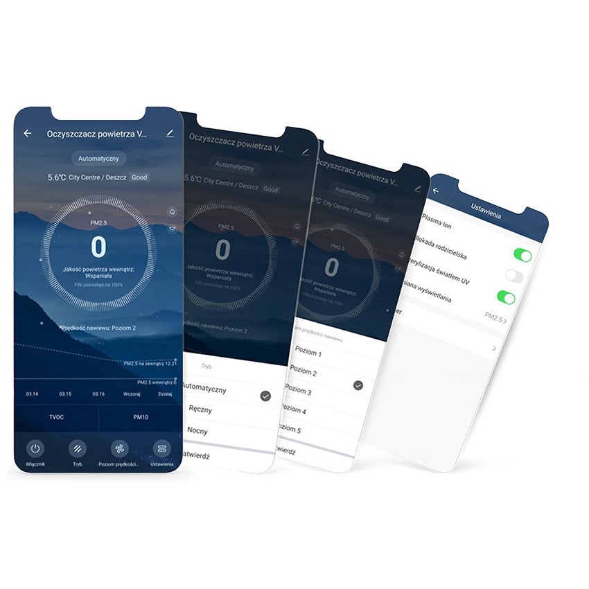 Zrzuty z aplikacji Tuya Smart