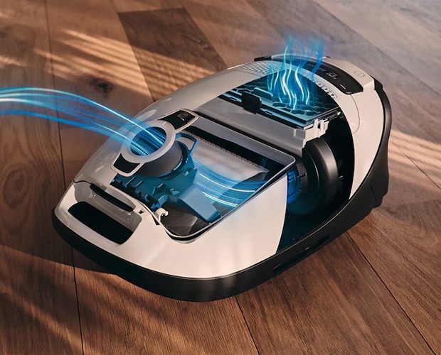 Działanie systemu filtracji w odkurzaczu MIELE