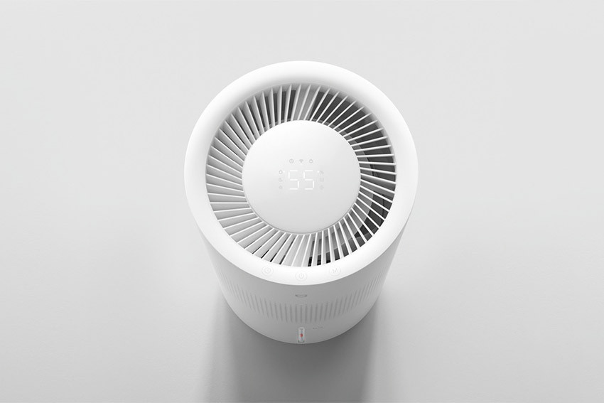 Wyświetlacz LED i wylot powietrza na górze Xiaomi Smart Evaporative Humidifier Pro