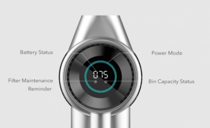 Panel LED w odkurzaczu ręcznym Xiaomi 