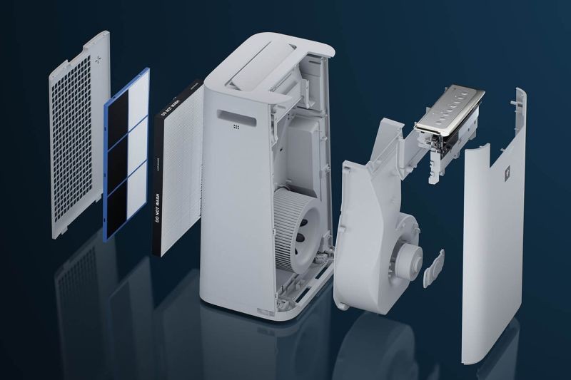 Oczyszczacz powietrza Sharp - system filtracji