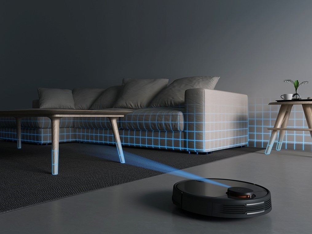 Mapowanie pomieszczenia przez robot sprzątający Xiaomi