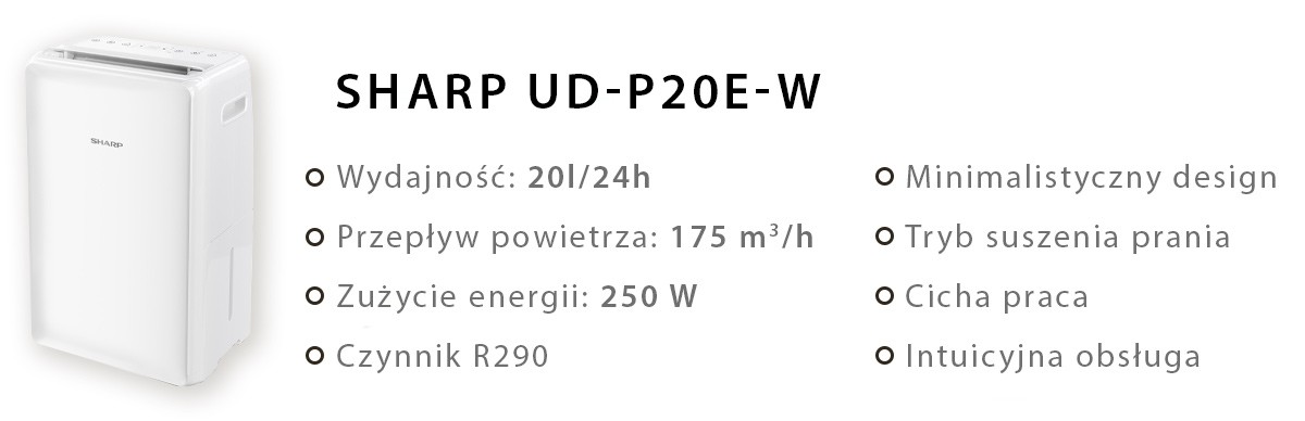 Sharp UD-P20E-W - zalety
