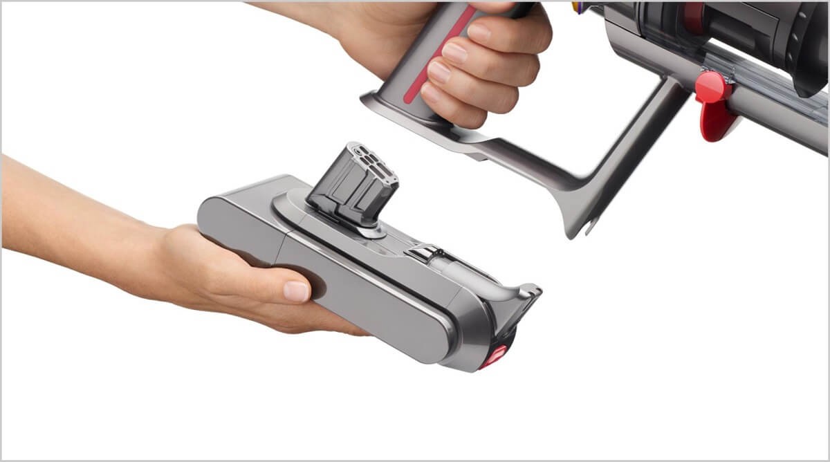 Wymienianie akumulatora w odkurzaczu Dyson