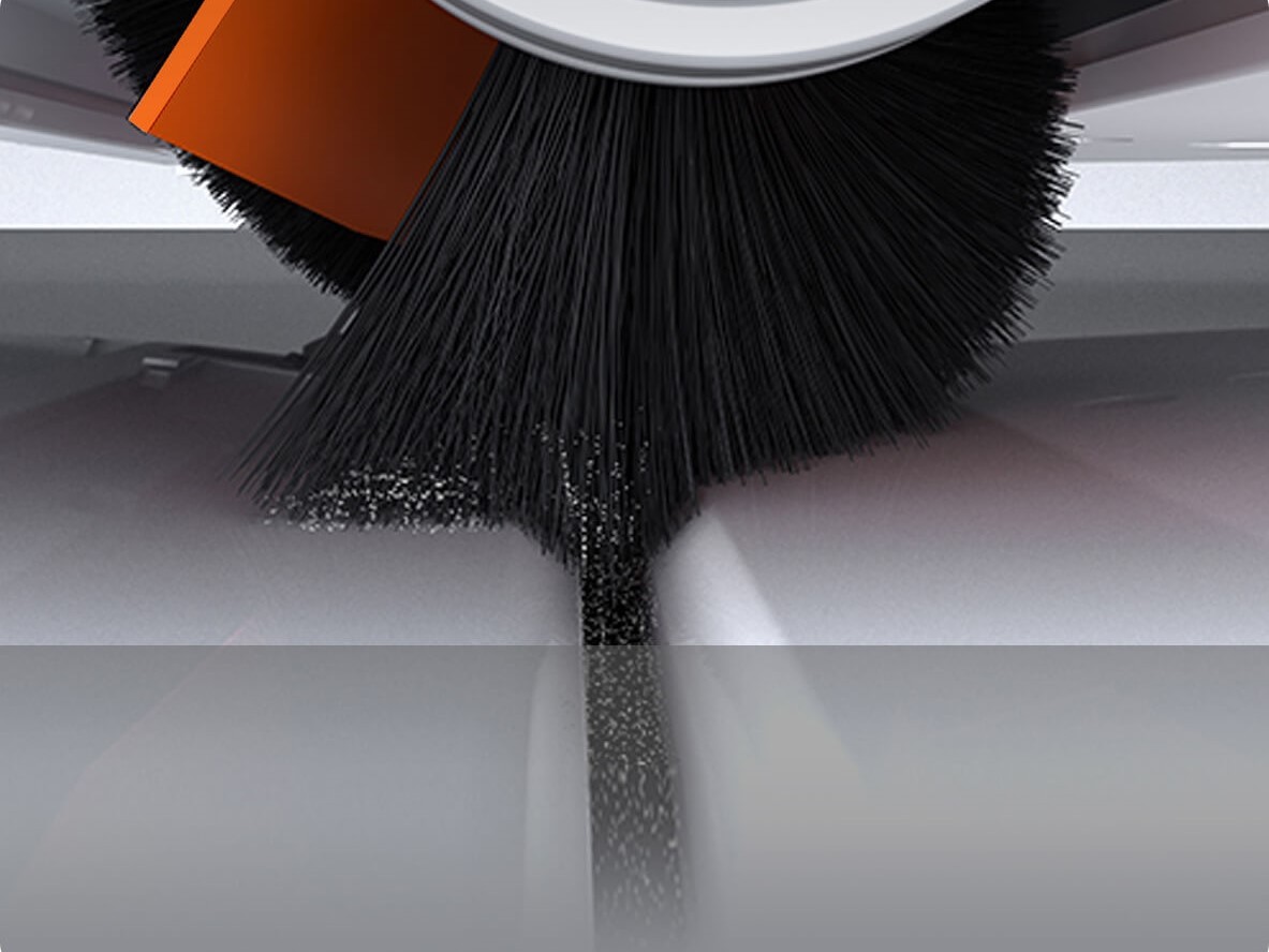 Czyszczenie krawędzi w podłożu robotem Xiaomi