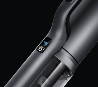 Wyświetlacz określający poziom naładowania baterii w odkurzaczu Roidmi