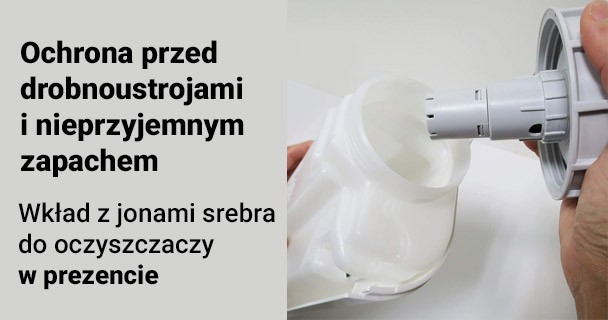 Wkład z jonami srebra do oczyszczaczy w prezencie