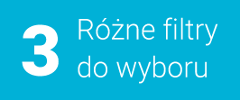 Oczyszczacz z 3 filtrami do wyboru