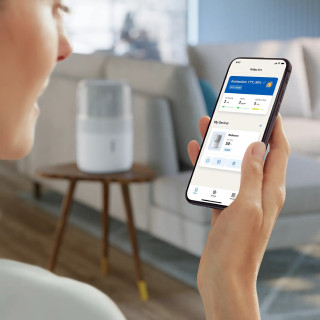 Philips HU5710/00 - obsługa nawilżacza przez telefon