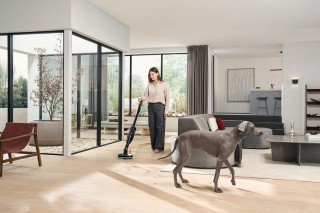 Miele Triflex HX3 Aqua ObsidianBlack - podczas mycia podłogi