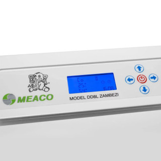 Meaco DD8L Zambezi – zbliżenie na panel sterowania