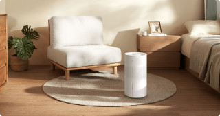 Mijia Smart Evaporative Humidifier Pro - aranżacja nawilżacza w sypialni