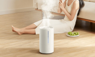 Xiaomi Smart Humidifier 2 - nawilżacz podczas działania w sypialni