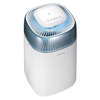 Samsung AX40R3030WM informujący o bardzo dobrej jakości powietrza