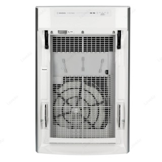 Panasonic F-VXR50G-W widok z tyłu, filtr nawilżacza w urządzeniu