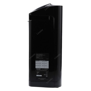 Sharp KC-A40EUB widok bok, nalepka informacyjna