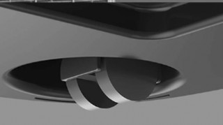 Toshiba CAF-X116XPL widok od spodu, kółko jezdne