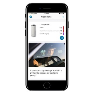 Philips Dual Scan AC3854/50 zrzut z aplikacji Clean Home +