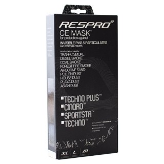 Respro CE Techno Black pudełko maseczki