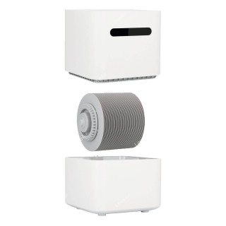 Xiaomi Smartmi Pure Evaporative 2 przekrój, widok na dyski obrotowe