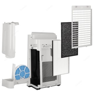 Sharp UA-HD40E-L - widok tył, rozłożone filtry