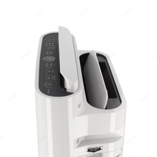 Sharp UA-HD50E-L - widok góra bokiem, wywiew powietrza i panel sterowania