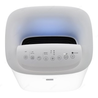 Sharp UA-KIL60E-W - widok z góry, panel sterowania i sygnalizacja jakości powietrza