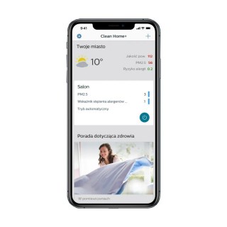 Zrzut z aplikacji Clean Home+
