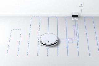 Mi Robot Vacuum Mop 2 Biały - wizualizacja automatycznego powrotu do stacji ładującej